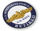 U.S. Navy Submarine Force Retired with Gold Dolphins Emblem