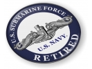 U.S. Navy Submarine Force Retired with Silver Dolphins Emblem