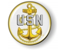 U.S. Navy Fouled Anchor - Chief Petty Officer Emblem (w)