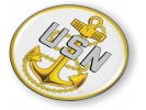 U.S. Navy Fouled Anchor - Chief Petty Officer Emblem (w)