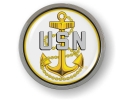 U.S. Navy Fouled Anchor - Chief Petty Officer Emblem (w)