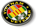Vietnam Veteran 3 Service Ribbons Emblem