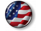 Waving American Flag - USA Country Emblem