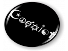 Coexist Black Emblem