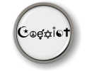 Coexist White Emblem