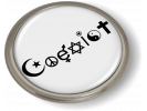 Coexist White Emblem