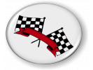 Racing Flags Emblem