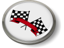 Racing Flags Emblem