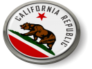 California - State Flag Emblem