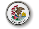 Illinois - State Flag Emblem