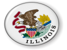 Illinois - State Flag Emblem