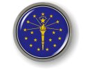 Indiana - State Flag Emblem