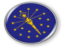Indiana - State Flag Emblem