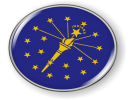 Indiana - State Flag Emblem