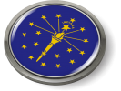 Indiana - State Flag Emblem