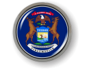 Michigan State Flag Emblem