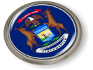 Michigan State Flag Emblem