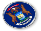 Michigan State Flag Emblem