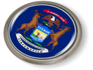 Michigan State Flag Emblem