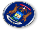 Michigan State Flag Emblem