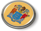 New Jersey - State Flag Emblem