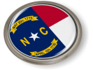 North Carolina - State Flag Emblem