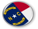 North Carolina - State Flag Emblem