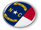 North Carolina - State Flag Emblem