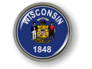 Wisconsin - State Flag Emblem