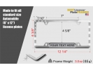 American US Flag - Narrow Top  Car Aluminum License Plate Frames