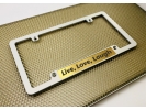 Billet Aluminum License Plate Frames - Single Badge