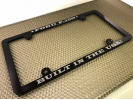 Billet Aluminum License Plate Frames - Black Edition - Slim
