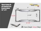 Car 4-Hole Metal License Plate Frames