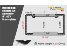 Crystal Bling Car Metal License Plate Frames