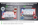 Patriotic American US Flag Car Metal License Plate Frames