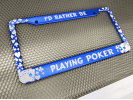 Playing Cards - Aluminum Car License Plate Frames