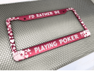 Playing Cards - Aluminum Car License Plate Frames