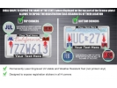 Elegance - Car Metal License Plate Frames