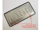 Love Pets - Aluminum Car License Plate Frames with Paw Prints