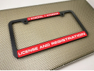 Narrow Top Car Plastic License Plate Frames