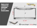 Standard Car Metal License Plate Frames