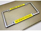 Thin Top Car 4-hole Metal License Plate Frames