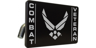 USAF - U.S. Air Force Combat Veteran - Tow Hitch Cover