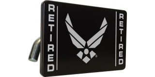 USAF - U.S. Air Force Retired - Tow Hitch Cover