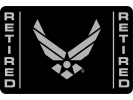 USAF - U.S. Air Force Retired - Tow Hitch Cover