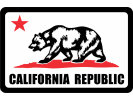 California State Flag (Color) - Tow Hitch Cover (wbr)