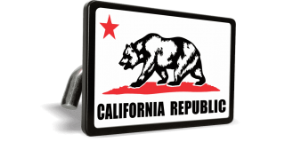 California State Flag (Color) - Tow Hitch Cover (wbr)