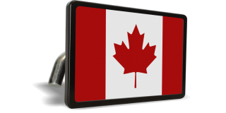 Canada Flag (Color) - Tow Hitch Cover