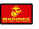 USMC - Marines - The Few. The Proud. - Tow Hitch Cover (r/y)