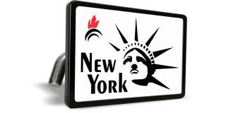 New York State (Color) - Tow Hitch Cover